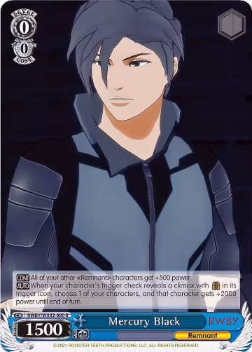 Mercury Black (RWBY/WX03-080 R), RWBY — Weiß Schwarz card price