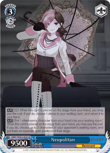 Neopolitan (SR) (RWBY/WX03-083S SR), RWBY — Weiß Schwarz card price