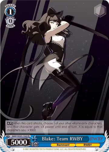 Blake: Team RWBY (Alternate Art) (RWBY/WX03-104S PR), RWBY — Weiß Schwarz card price