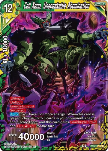 Cell Xeno, Unspeakable Abomination (BT9-137), Mythic Booster — DB Super card price
