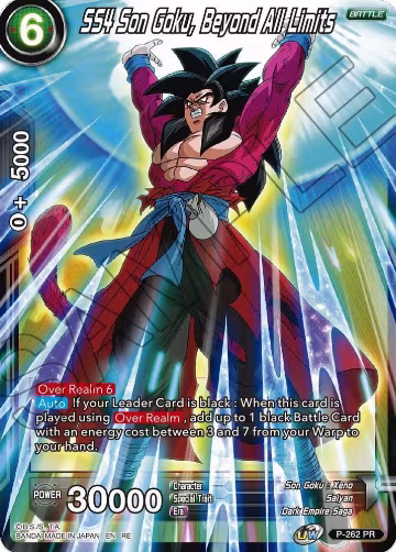 SS4 Son Goku, Beyond All Limits (P-262), Mythic Booster — DB Super card price