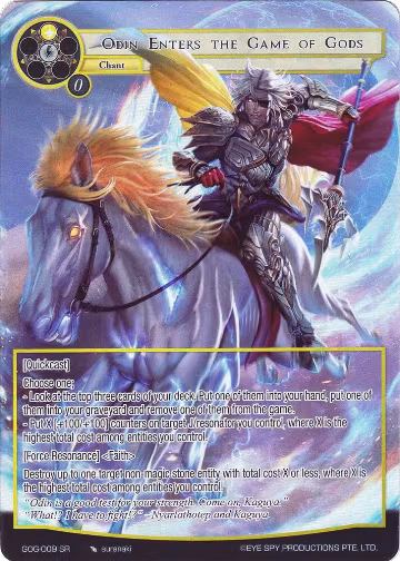 Odin Enters the Game of Gods (Full Art) (GOG-009), Game of Gods — Force of Will card price