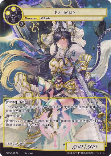 Randgrid (Full Art) (GOG-012), Game of Gods — Force of Will card price