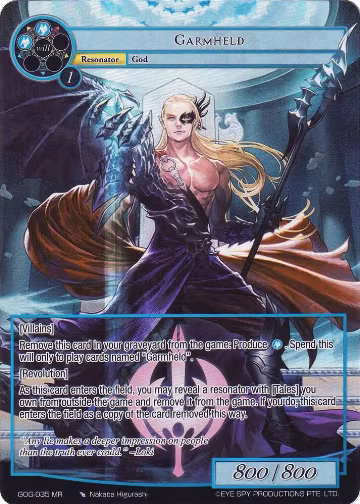 Garmheld (Full Art) (GOG-035), Game of Gods — Force of Will card price
