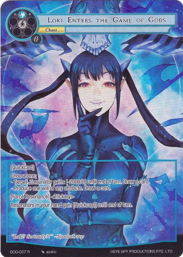 Loki Enters the Game of Gods (Full Art) (GOG-037), Game of Gods — Force of Will card price