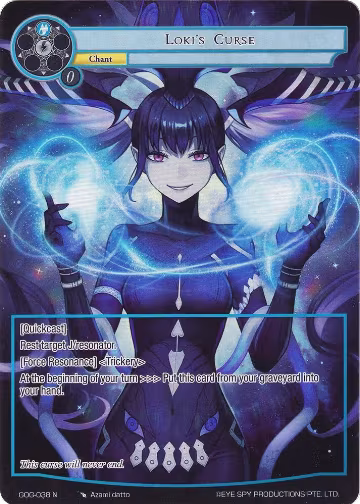 Loki's Curse (Full Art) (GOG-038), Game of Gods — Force of Will card price