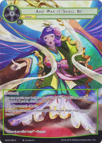 And War it Shall Be! (Full Art) (GOG-046), Game of Gods — Force of Will card price