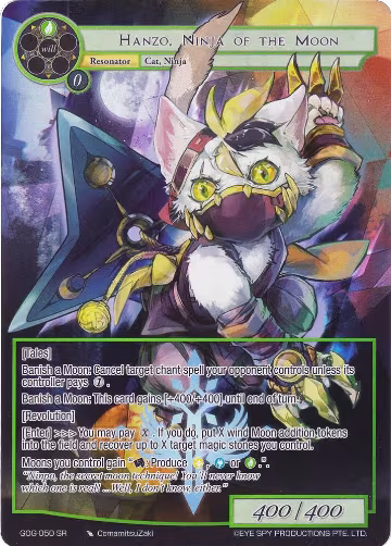 Hanzo, Ninja of the Moon (Full Art) (GOG-050), Game of Gods — Force of Will card price
