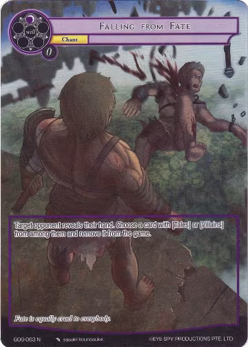 Falling from Fate (Full Art) (GOG-063), Game of Gods — Force of Will card price