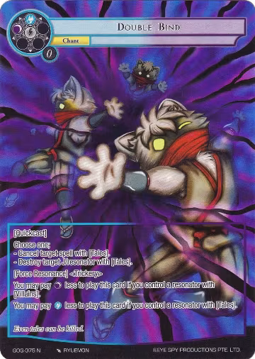 Double Bind (Full Art) (GOG-075), Game of Gods — Force of Will card price