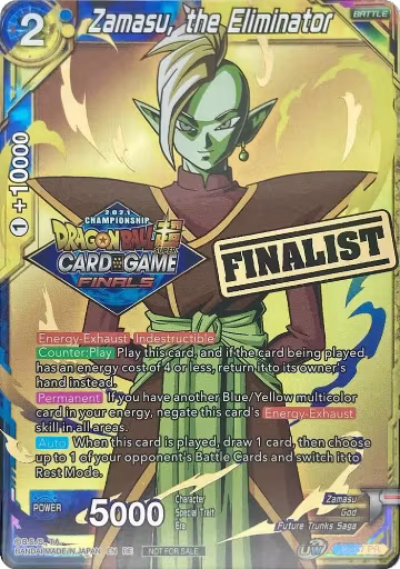 Zamasu, the Eliminator (Championship 2021 Vault Set) (Finalist Gold Stamped) (P-337), Promotion Cards — DB Super card price