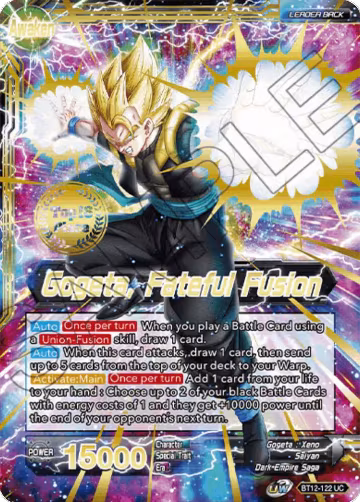 Son Goku & Vegeta // Gogeta, Fateful Fusion (2021 Championship Top 16) (BT12-122), Tournament Promotion Cards — DB Super card price
