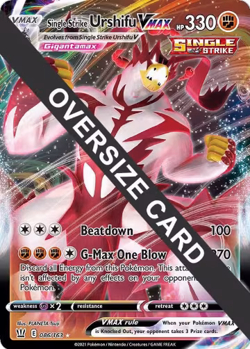 Single Strike Urshifu VMAX - 086/163 (086/163), Jumbo Cards — Pokémon card price