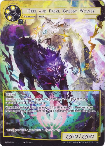 Geri and Freki, Greedy Wolves (Full Art) (DSD-014) — card price