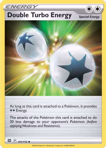Double Turbo Energy (151/172), Brilliant Stars — Pokémon card price