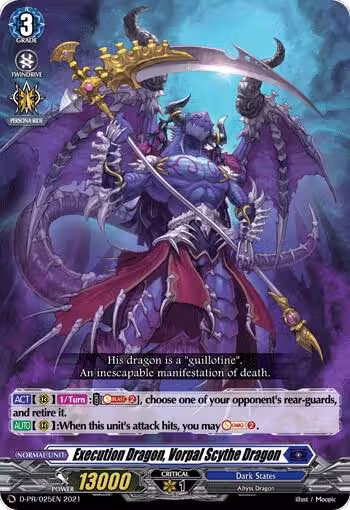 Execution Dragon, Vorpal Scythe Dragon (D-PR/025EN), D Promo Cards — Vanguard card price