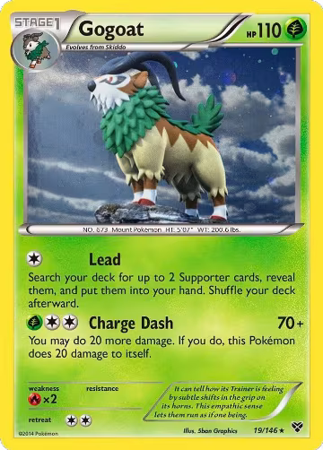 Gogoat - 19/146 (Cosmos Holo) (019/146), Blister Exclusives — Pokémon card price
