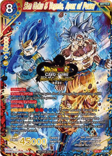 Son Goku & Vegeta, Apex of Power (World Championship 2021) (BT9-136), Tournament Promotion Cards — DB Super card price