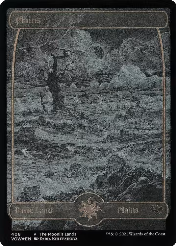Plains (Moonlit Land) (Foil Etched) (408), WPN & Gateway Promos — Magic card price
