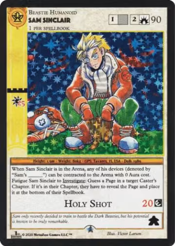 Sam Sinclair, Sample Cards — MetaZoo card price