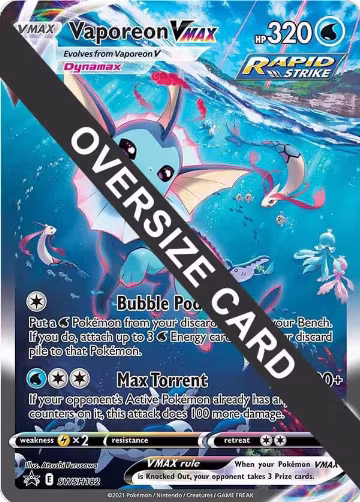 Vaporeon VMAX - SWSH182 (SWSH182), Jumbo Cards — Pokémon card price