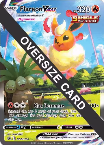 Flareon VMAX - SWSH180 (SWSH180), Jumbo Cards — Pokémon card price