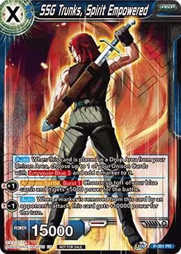 SSG Trunks, Spirit Empowered (P-361 PR), Promotion Cards — DB Super card price