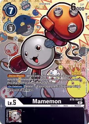 Mamemon (Alternate Art) (BT6-064 SR), Revision Pack Cards — Digimon card price