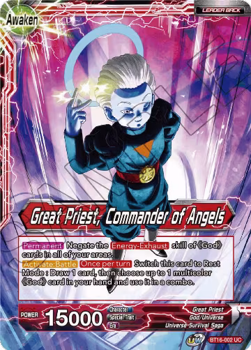 Great Priest // Great Priest, Commander of Angels (BT16-002), Realm of the Gods — DB Super card price
