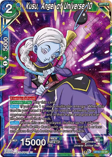 Kusu, Angel of Universe 10 (BT16-139), Realm of the Gods — DB Super card price