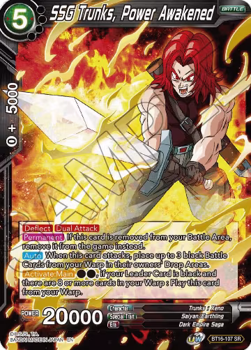 SSG Trunks, Power Awakened (BT16-107), Realm of the Gods — DB Super card price