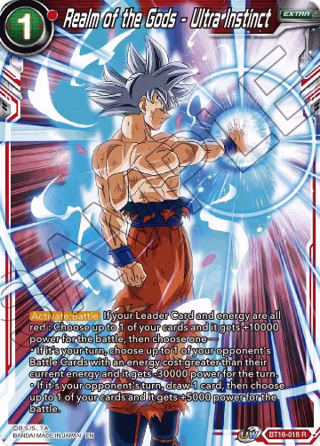 Realm of the Gods - Ultra Instinct (BT16-018), Realm of the Gods — DB Super card price