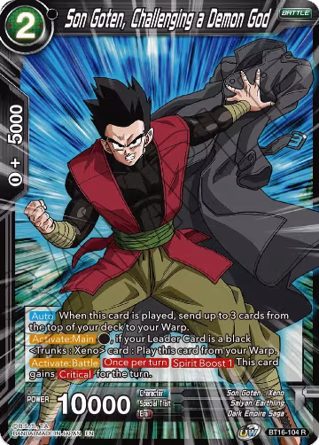 Son Goten, Challenging a Demon God (BT16-104), Realm of the Gods — DB Super card price