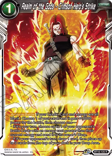 Realm of the Gods - Crimson Hero's Strike (BT16-125), Realm of the Gods — DB Super card price