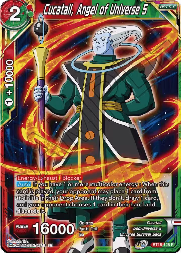 Cucatail, Angel of Universe 5 (BT16-126), Realm of the Gods — DB Super card price