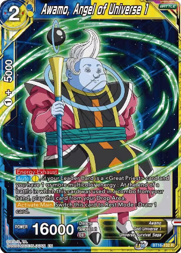 Awamo, Angel of Universe 1 (BT16-132), Realm of the Gods — DB Super card price