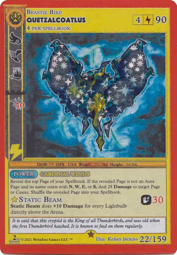 Quetzalcoatlus (22), Cryptid Nation: Second Edition — MetaZoo card price