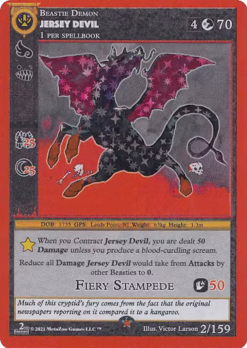 Jersey Devil (2), Cryptid Nation: Second Edition — MetaZoo card price