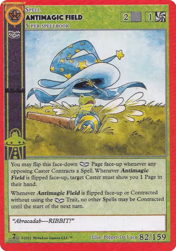 Antimagic Field (82), Cryptid Nation: Second Edition — MetaZoo card price
