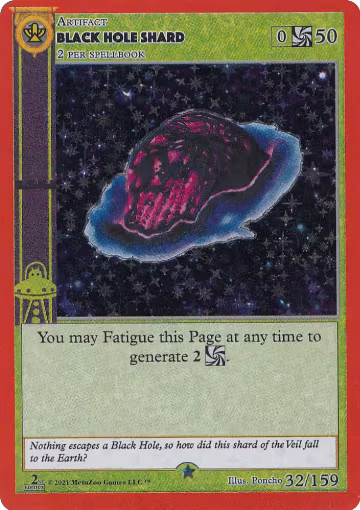 Black Hole Shard (32), Cryptid Nation: Second Edition — MetaZoo card price