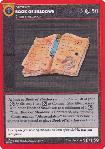 Book Of Shadows (50), Cryptid Nation: Second Edition — MetaZoo card price