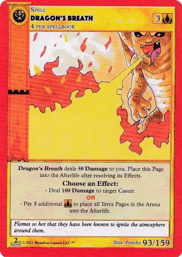 Dragon's Breath (93), Cryptid Nation: Second Edition — MetaZoo card price