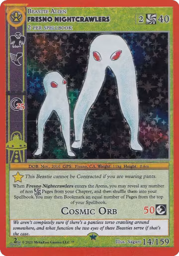 Fresno Nightcrawlers (14), Cryptid Nation: Second Edition — MetaZoo card price
