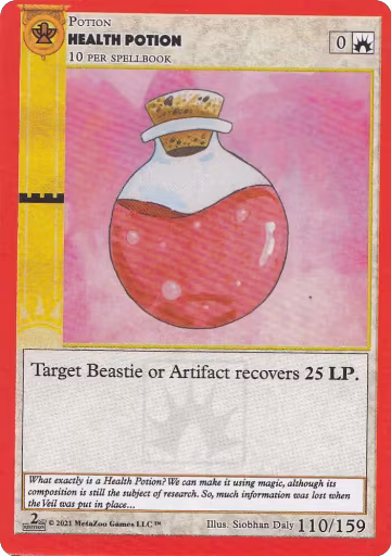 Health Potion (110), Cryptid Nation: Second Edition — MetaZoo card price