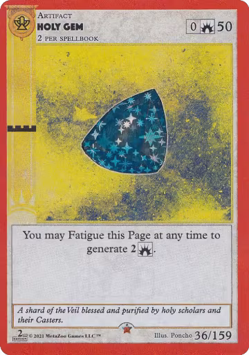 Holy Gem (36), Cryptid Nation: Second Edition — MetaZoo card price