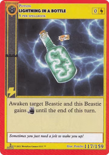 Lightning in a Bottle (117), Cryptid Nation: Second Edition — MetaZoo card price