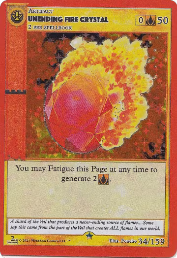 Unending Fire Crystal (34), Cryptid Nation: Second Edition — MetaZoo card price