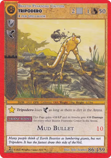 Tripodero (86), Cryptid Nation: Second Edition — MetaZoo card price
