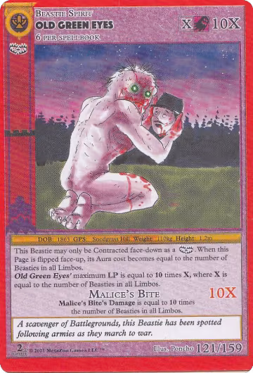 Old Green Eyes (121), Cryptid Nation: Second Edition — MetaZoo card price