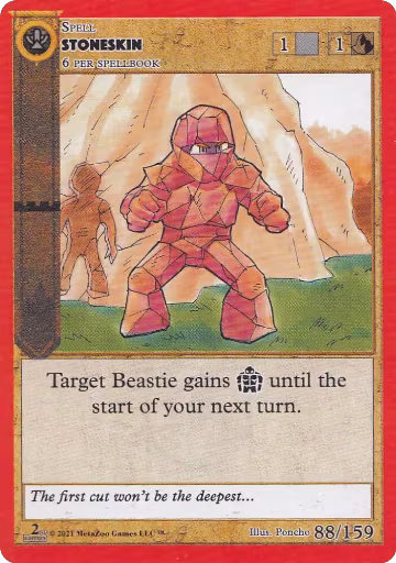 Stoneskin (88), Cryptid Nation: Second Edition — MetaZoo card price